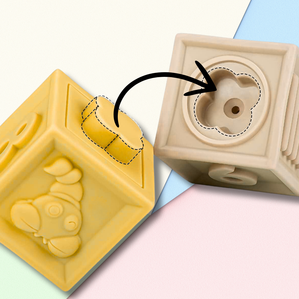 miękkie kreatywne klocki sensoryczne dla niemowląt dzieci funkcja gryzaka