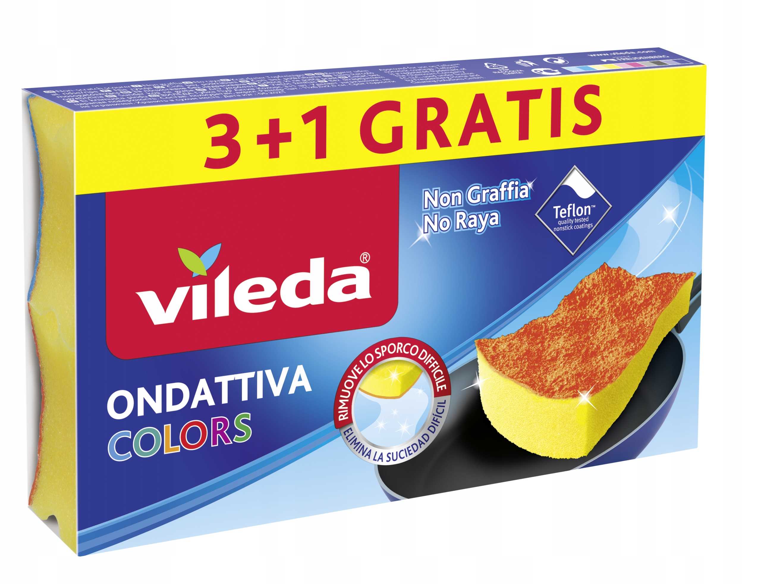 zmywak vileda pur active colors 4 szt.