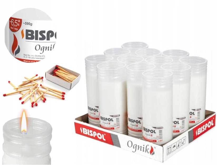 bispol - wkład zalewany ognik wp7 - 12 szt.