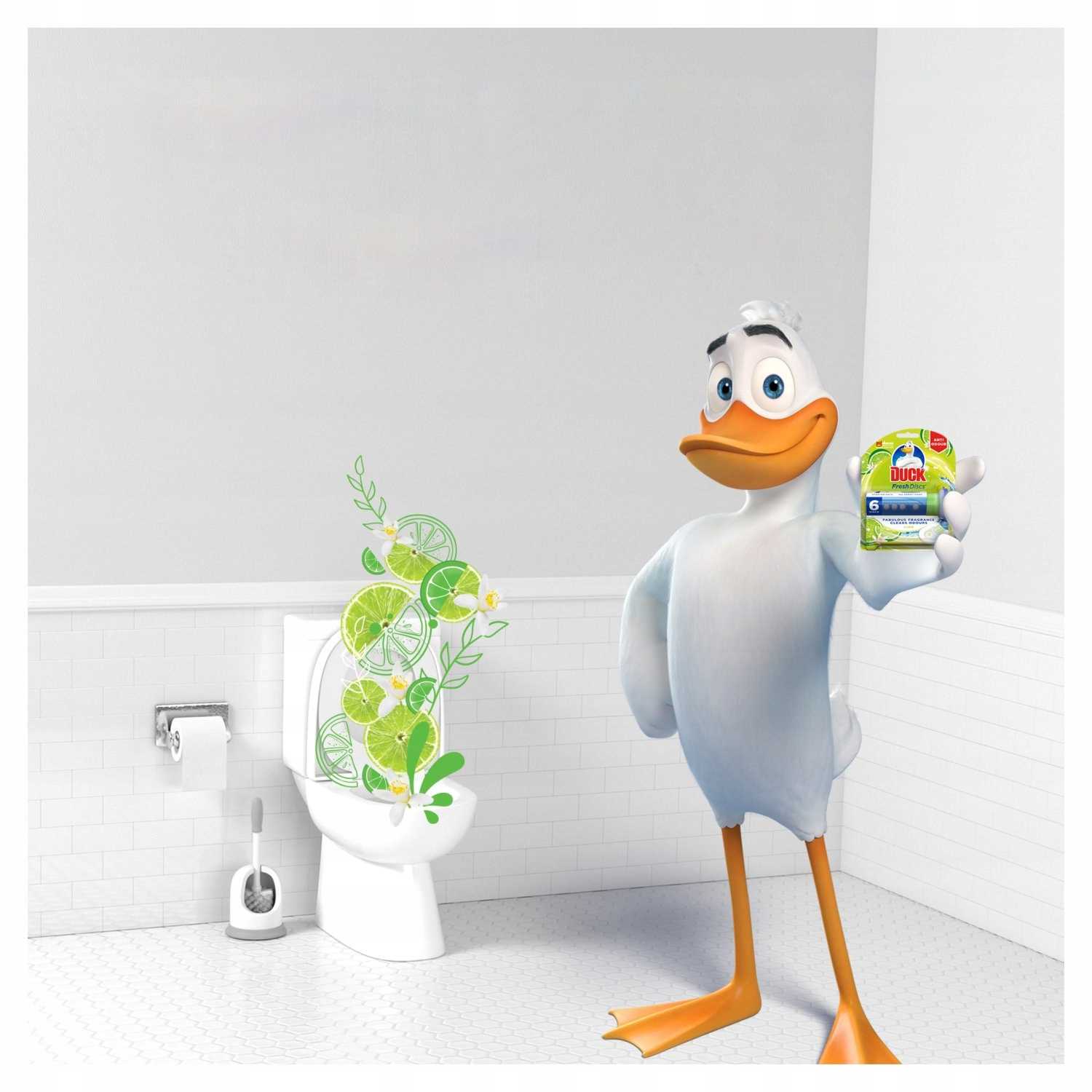 duck fresh discs lime - żelowy krążek do toalety 72ml (2 x 36ml)