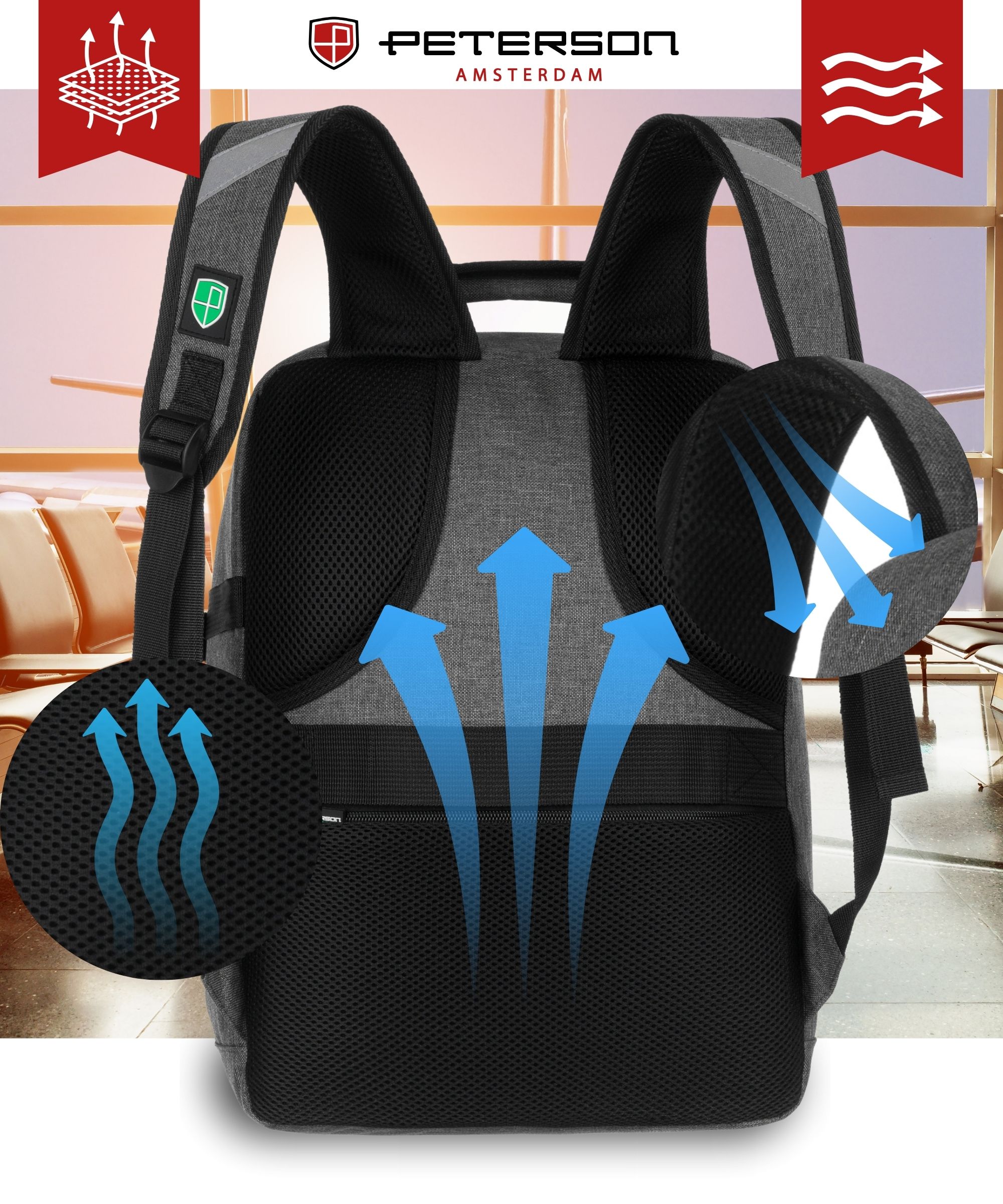 plecak ptn gpl-02-t-2049 gray+green