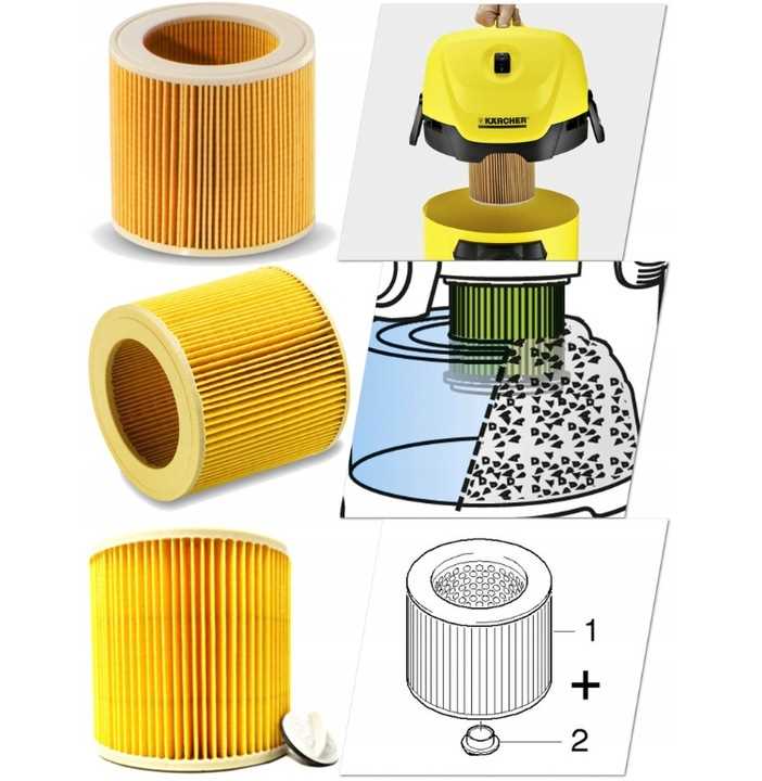 zestaw 10x worek do odkurzaczy kärcher 6.959-130.0 + filtr powietrza