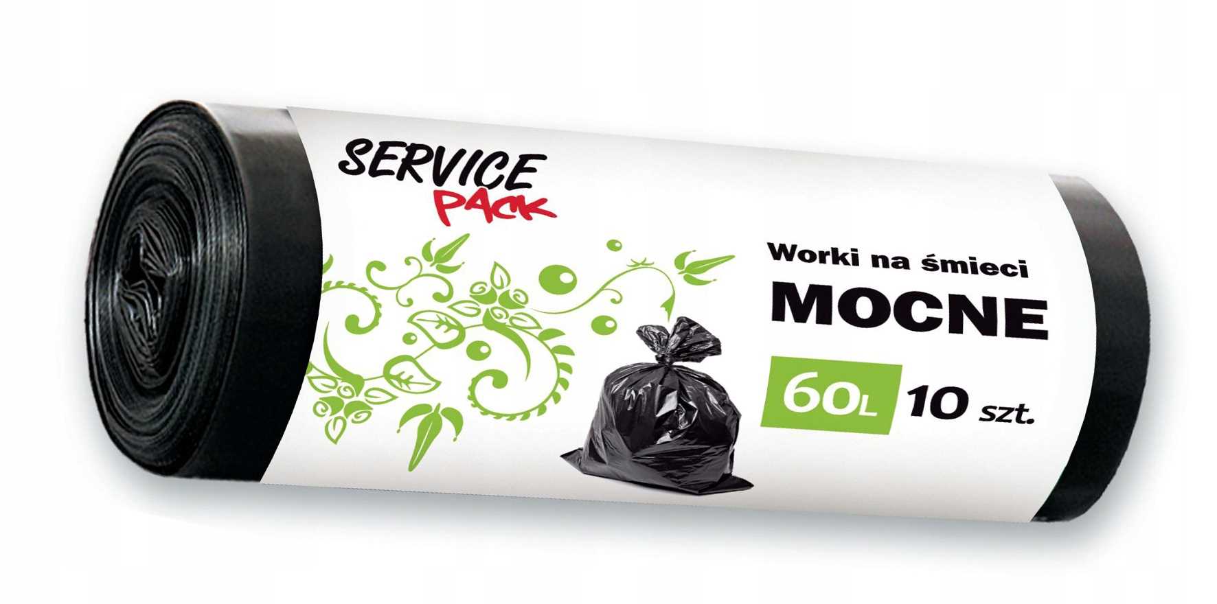 sp worki na śmieci mocne ldpe 60l 10szt