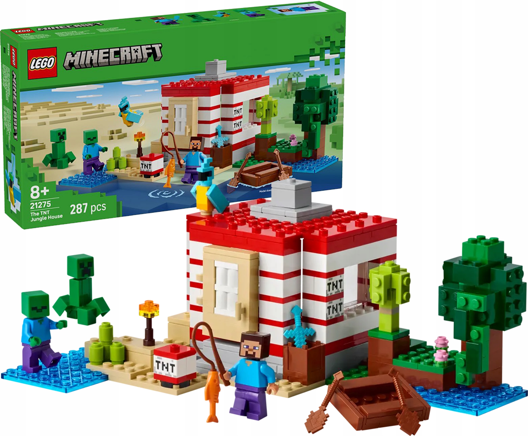 21275 - lego minecraft - dom tnt w dżungli