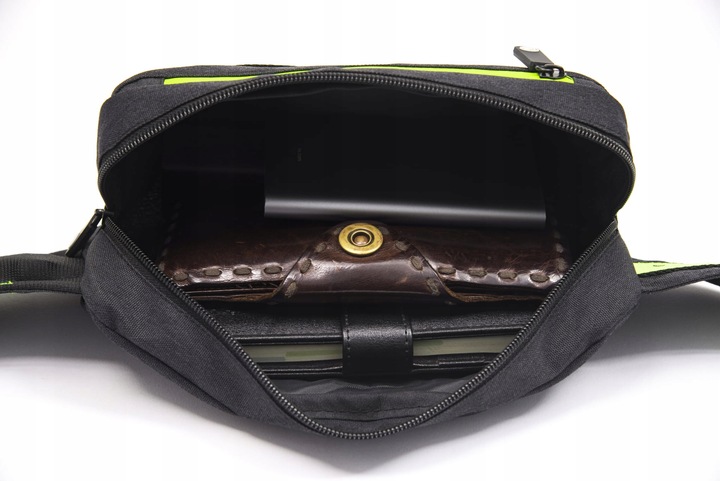 saszetka męska damska torba na talię sportowa pojemna solidna z paskiem