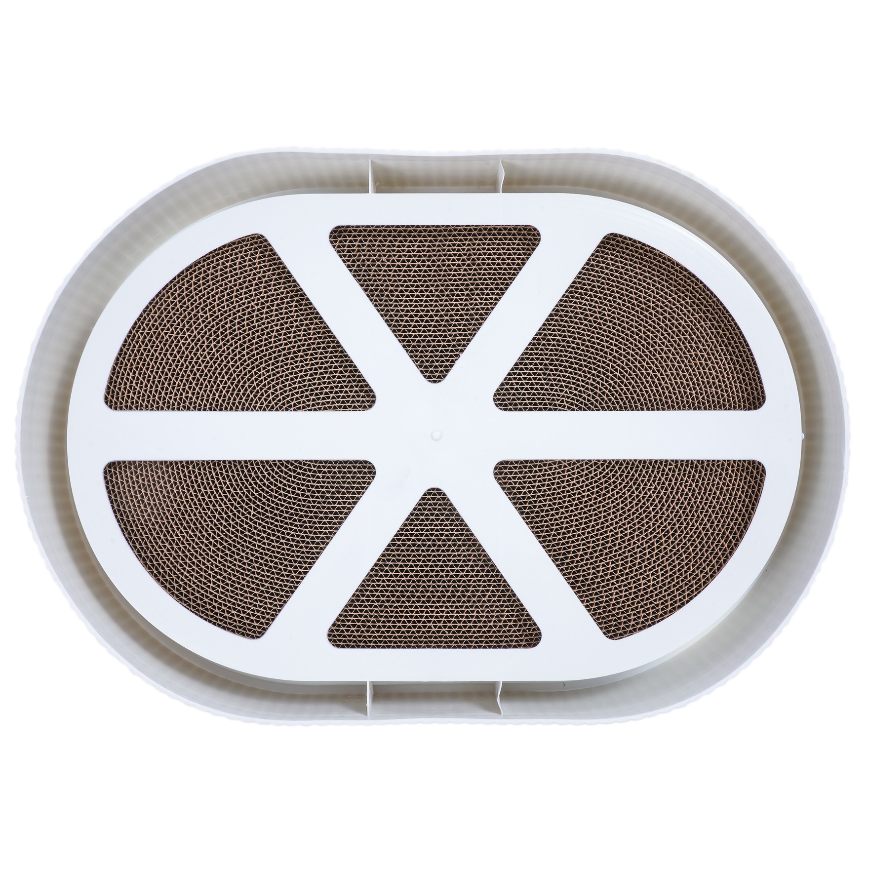 drapak dla kota z tekturki duży do drapania zabawka kot zwierzę leżący