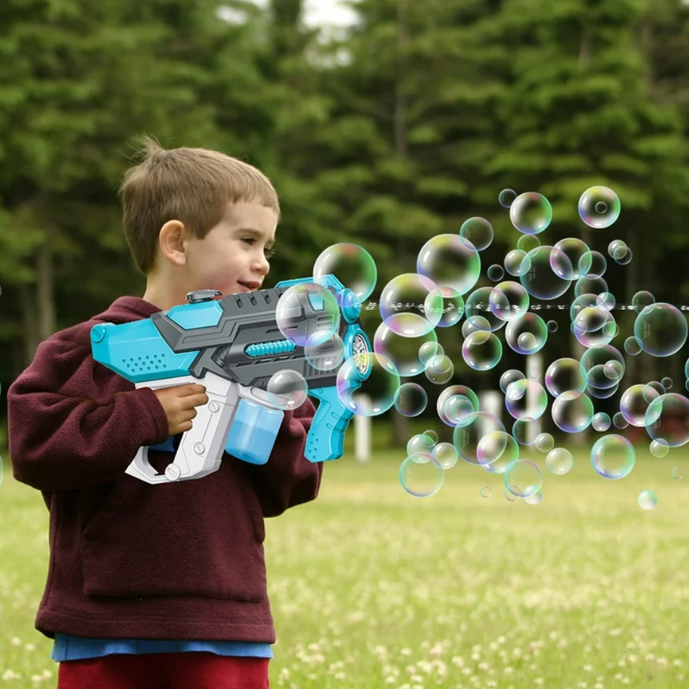 pistolet na bańki i wodę elektryczny automatyczny karabin wodny 2w1