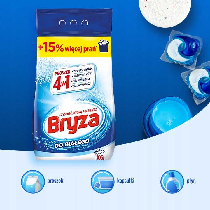 bryza 4w1 proszek white 6,825kg / 105 prań