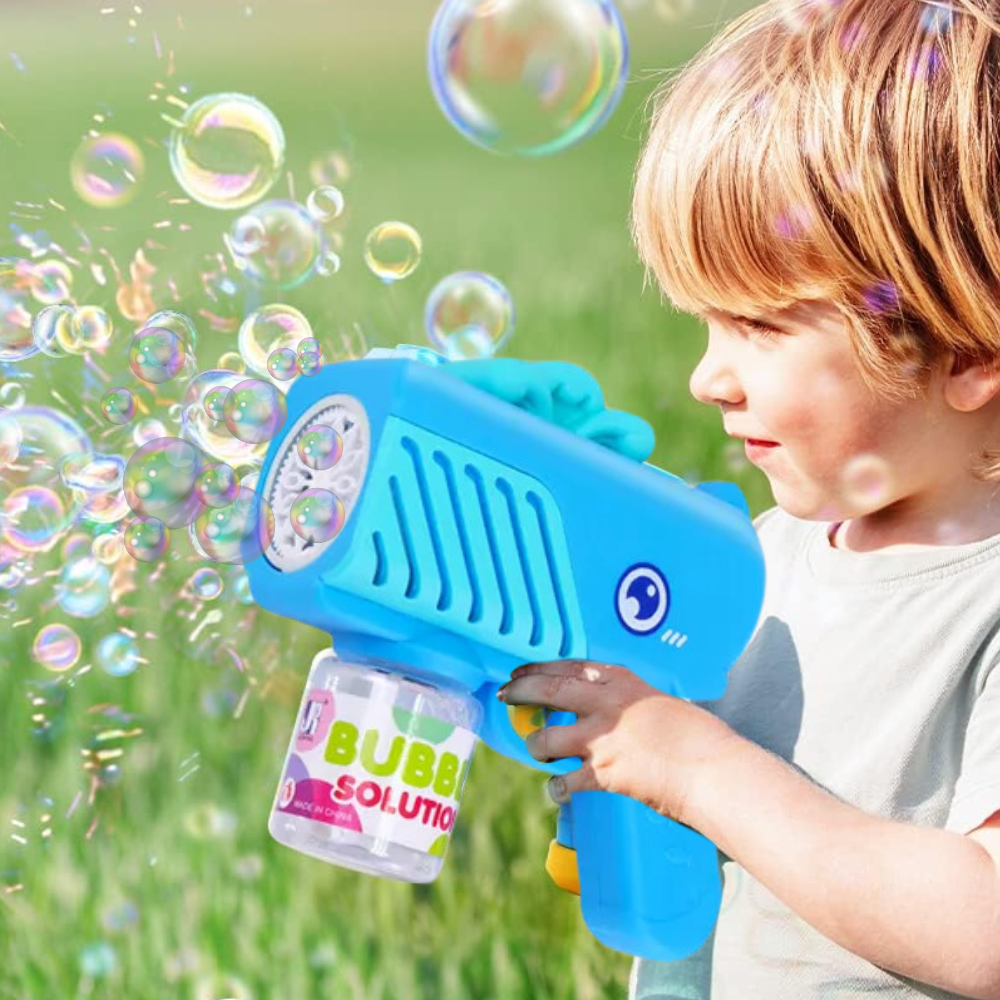 pistolet na bańki mydlane aparat do tworzenia baniek mydlanych + płyn