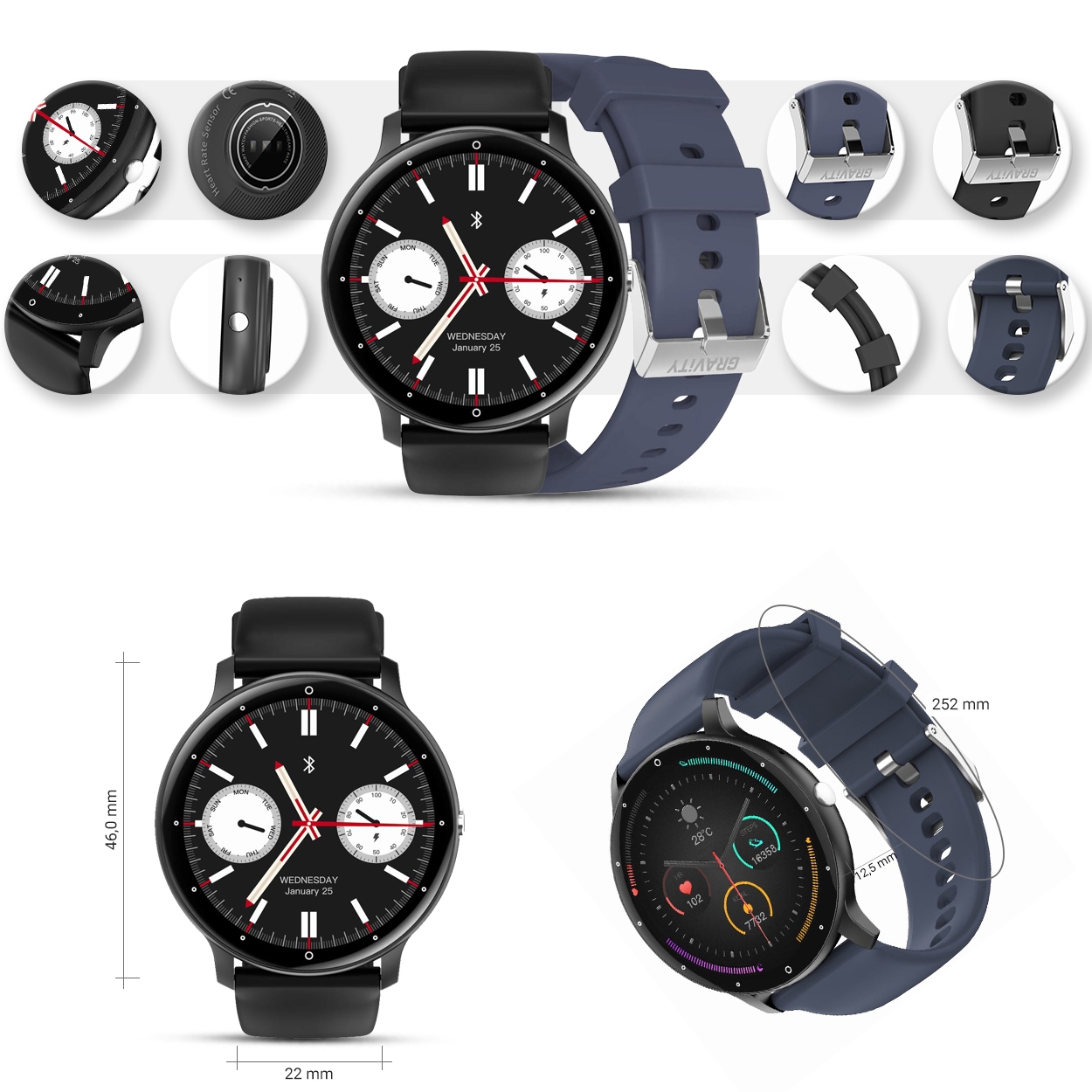 smartwatch gravity gt1-1 pro
