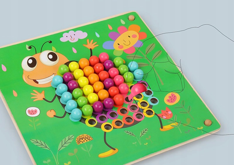 drewniane klocki grzybki jhtoy-617