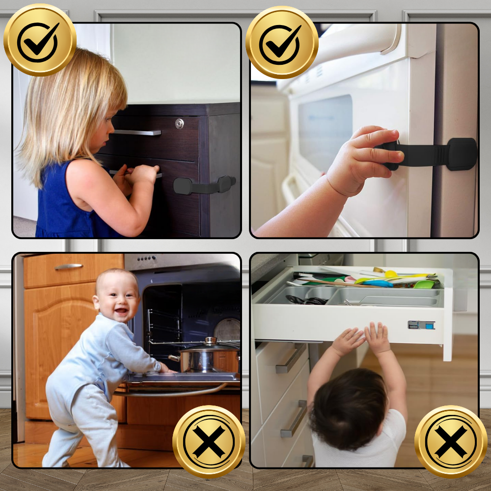 zabezpieczenia szafek blokada szuflad mebli drzwi przed dziećmi mocna