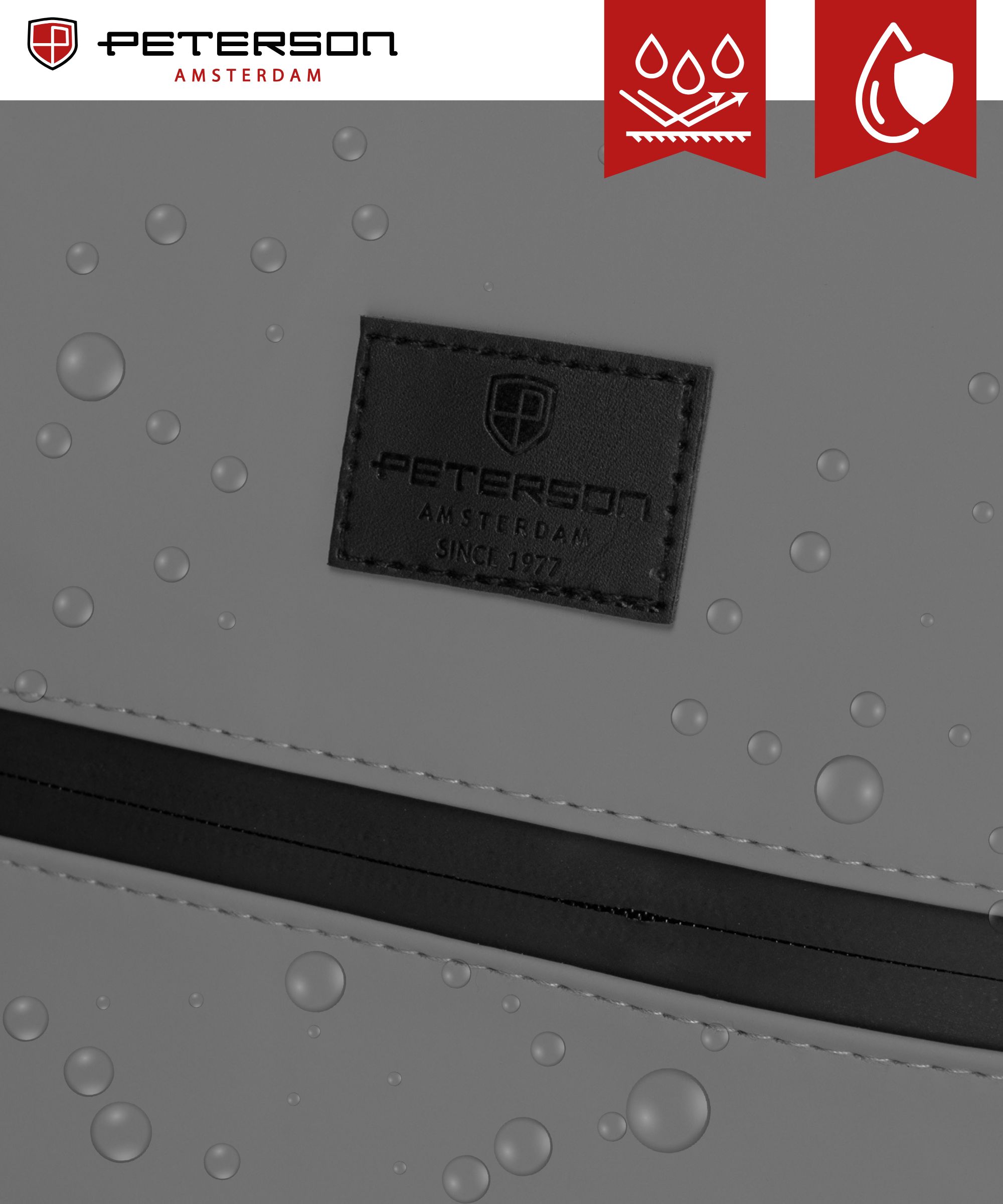 plecak miejski ptn berlin-9053 gray