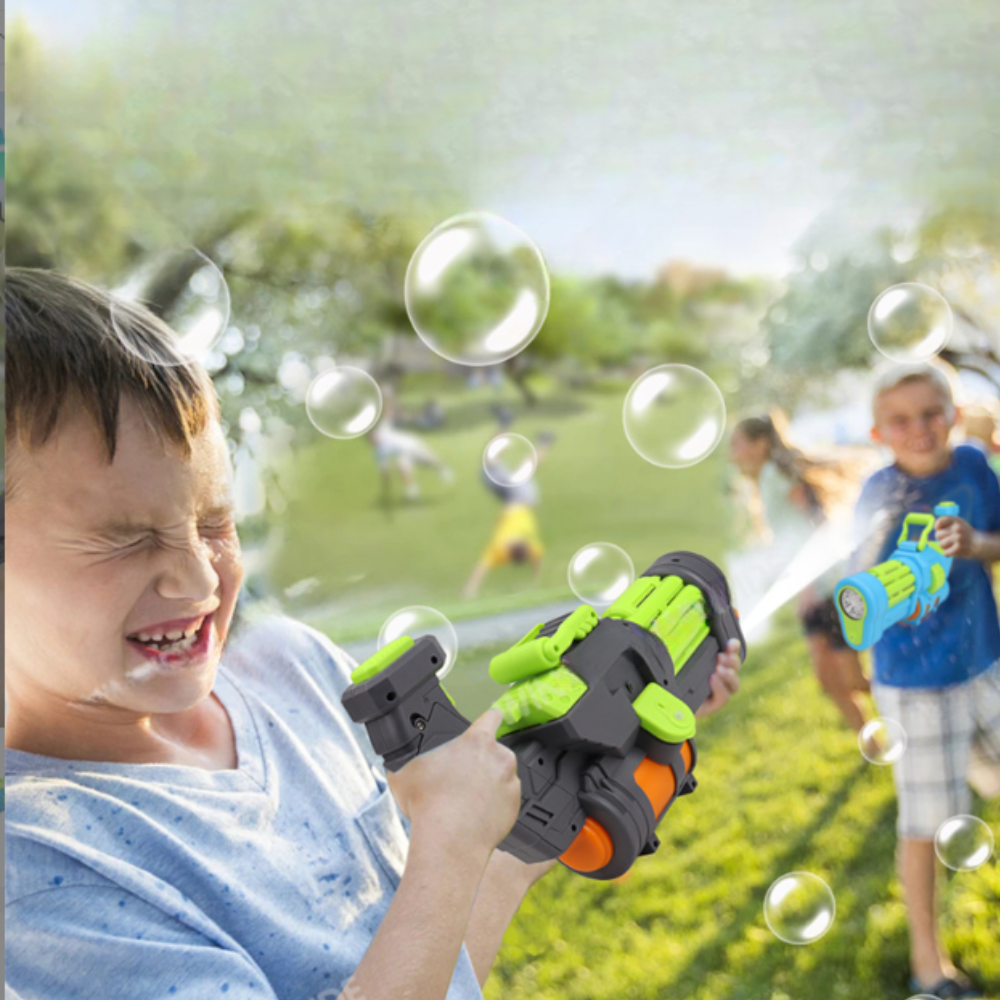 pistolet bazuka na bańki i wodę elektryczny automatyczny karabin wodny