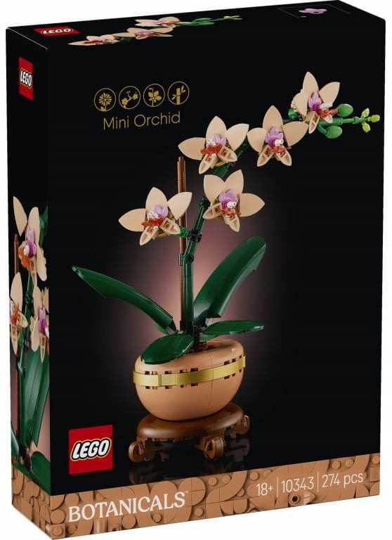 10343 - lego the botanical collection - mała orchidea