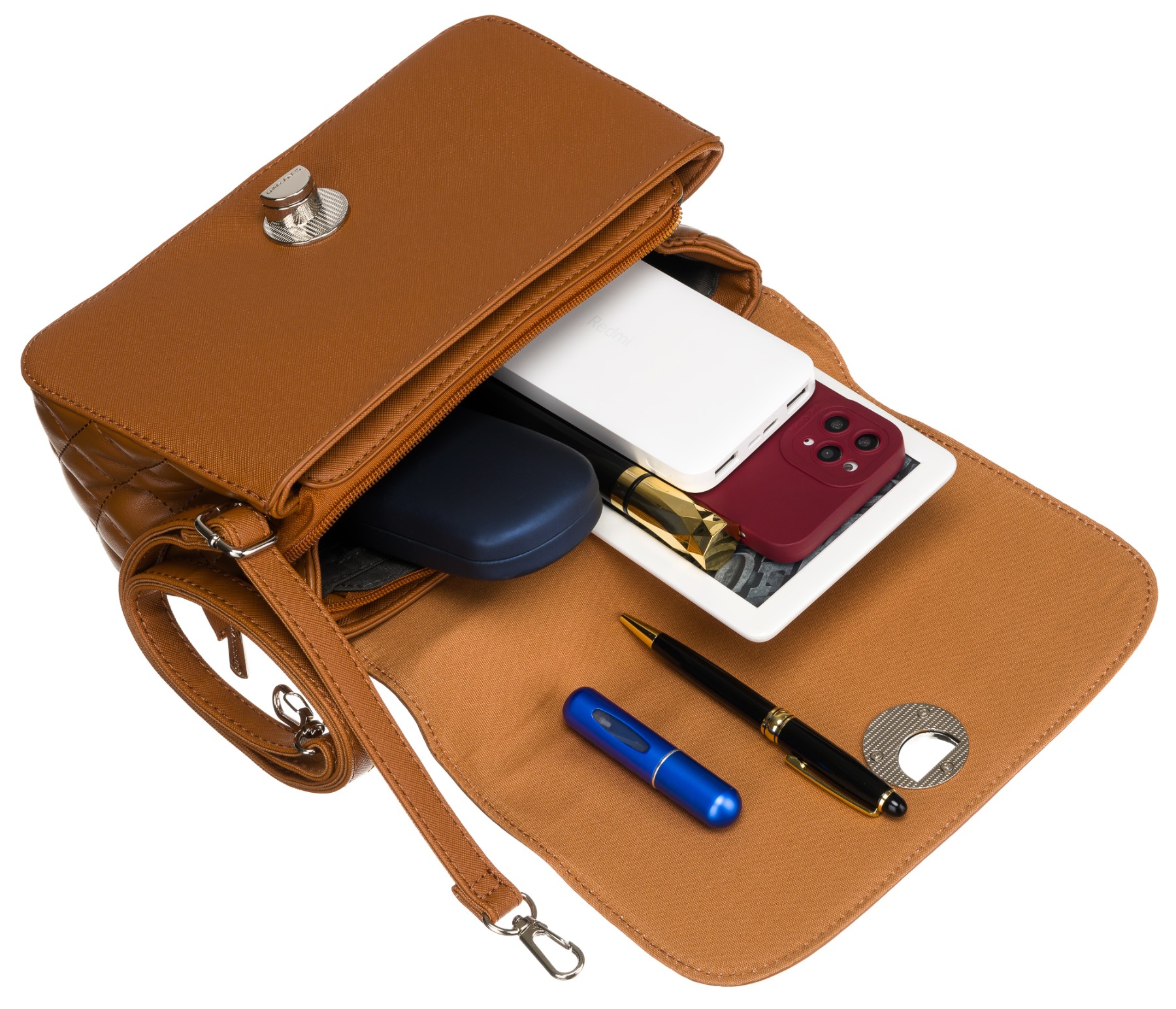 torebka damska 6835-1 cognac