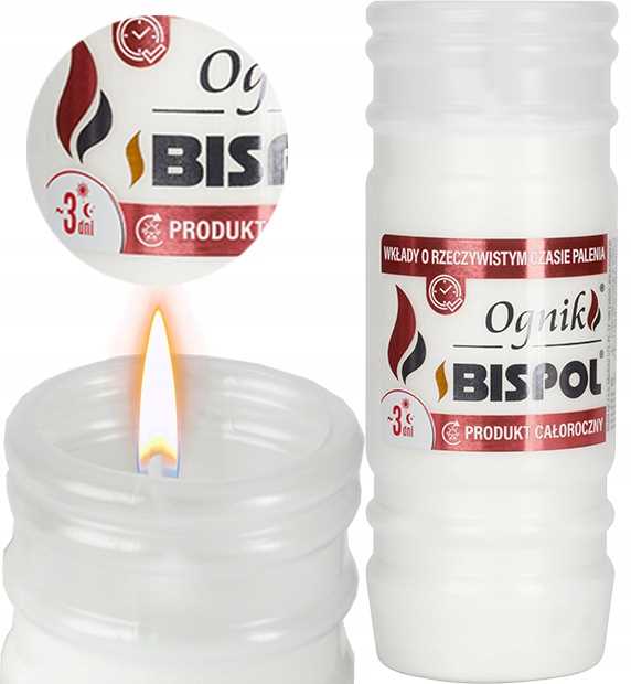 bispol - wkład zalewany ognik wp3 - 24 szt.