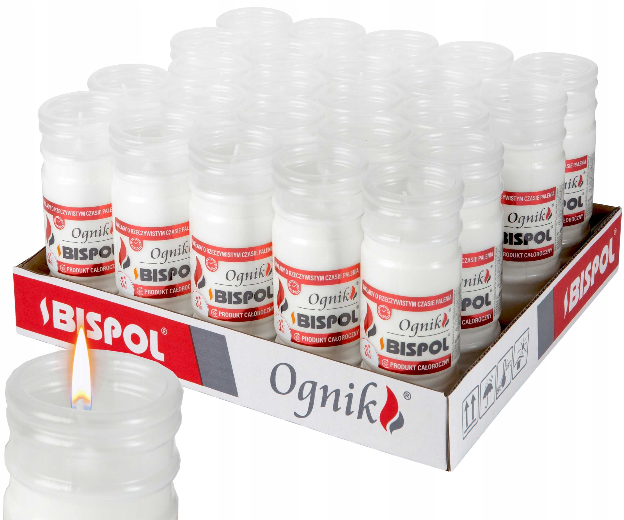 bispol - wkład zalewany ognik wp3 - 24 szt.
