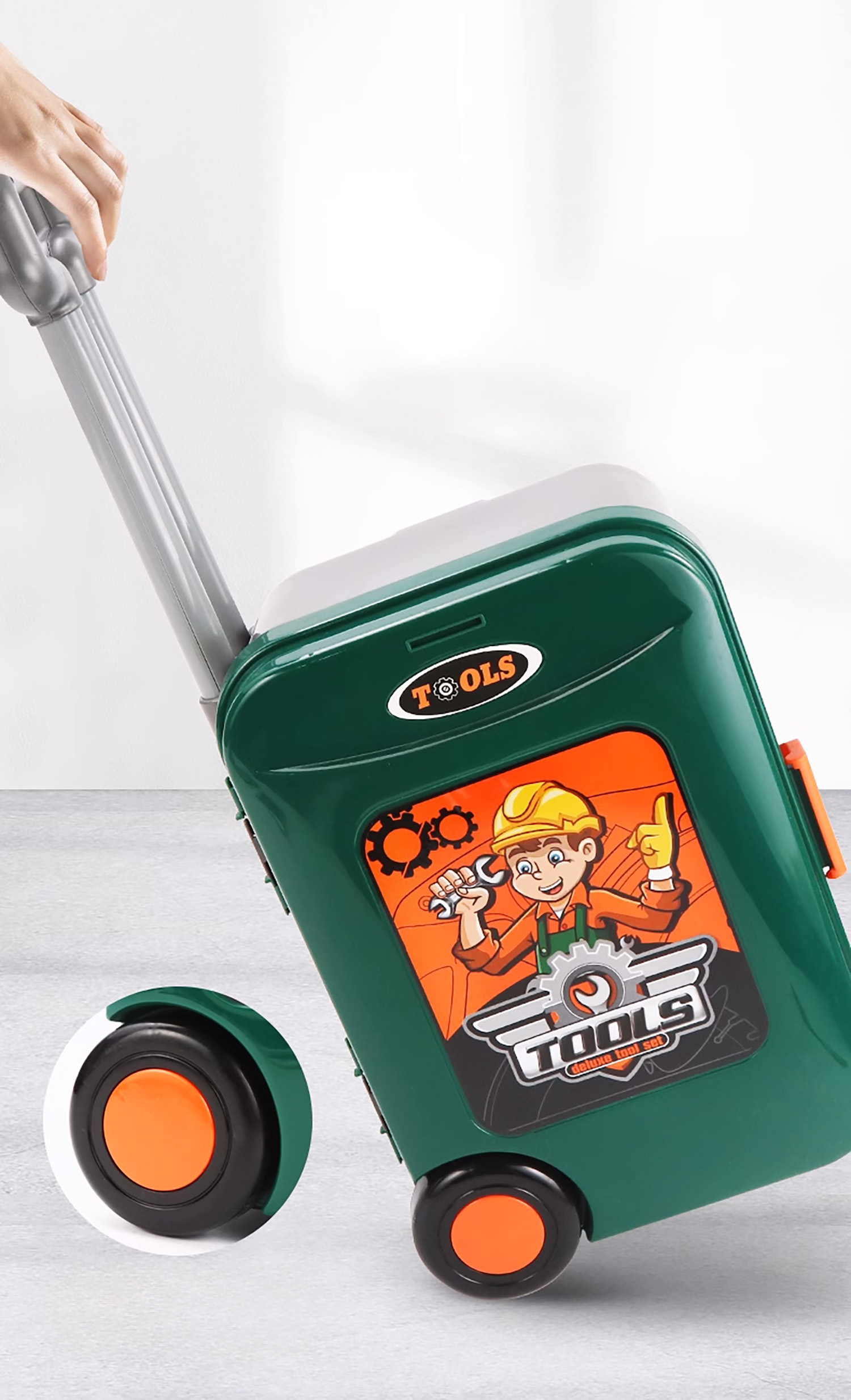 zestaw skrzynka z narzędziami dla dzieci warsztat zabawkowy w walizce