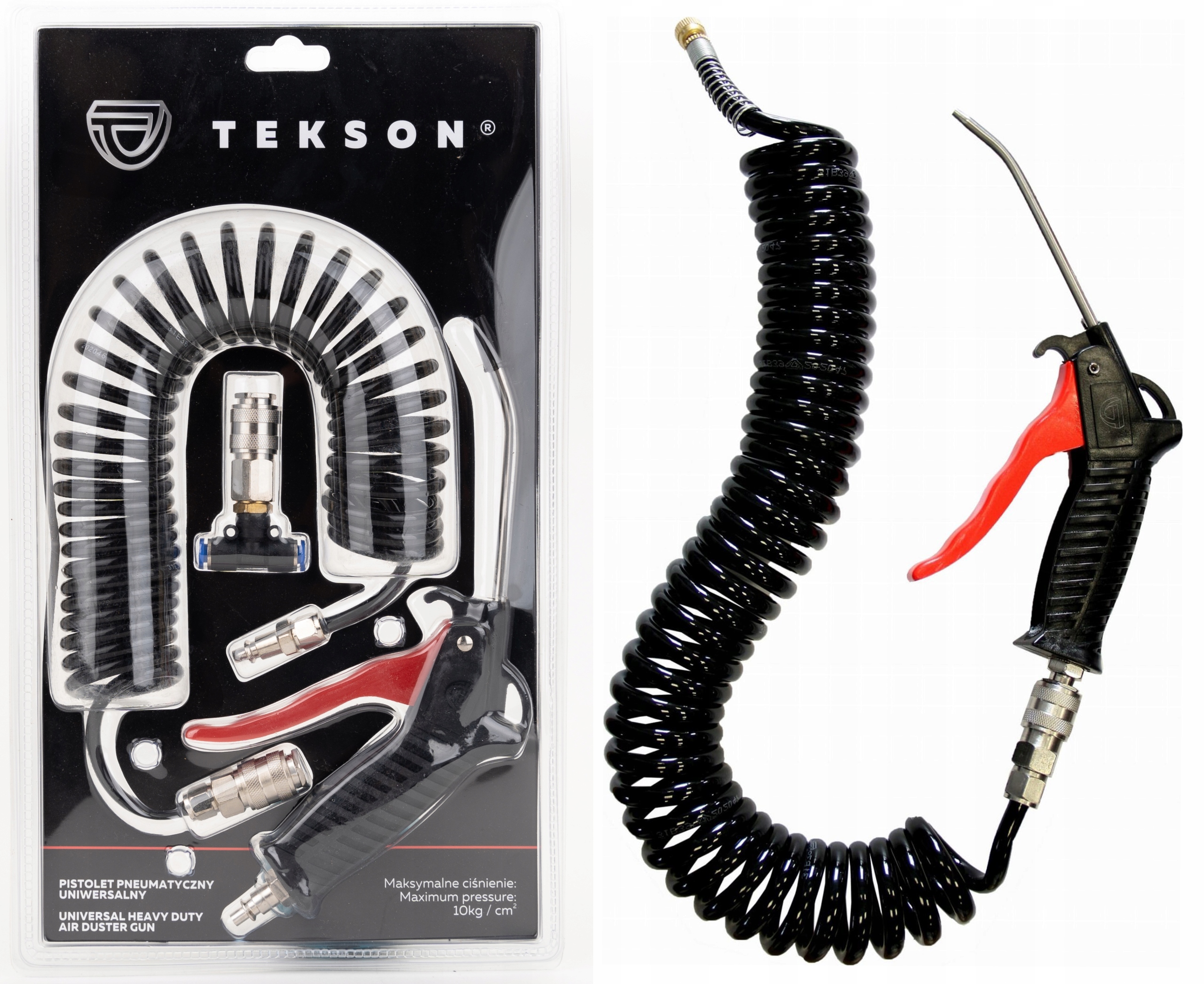pistolet do przedmuchiwania z przewodem tekson 10kg/cm2