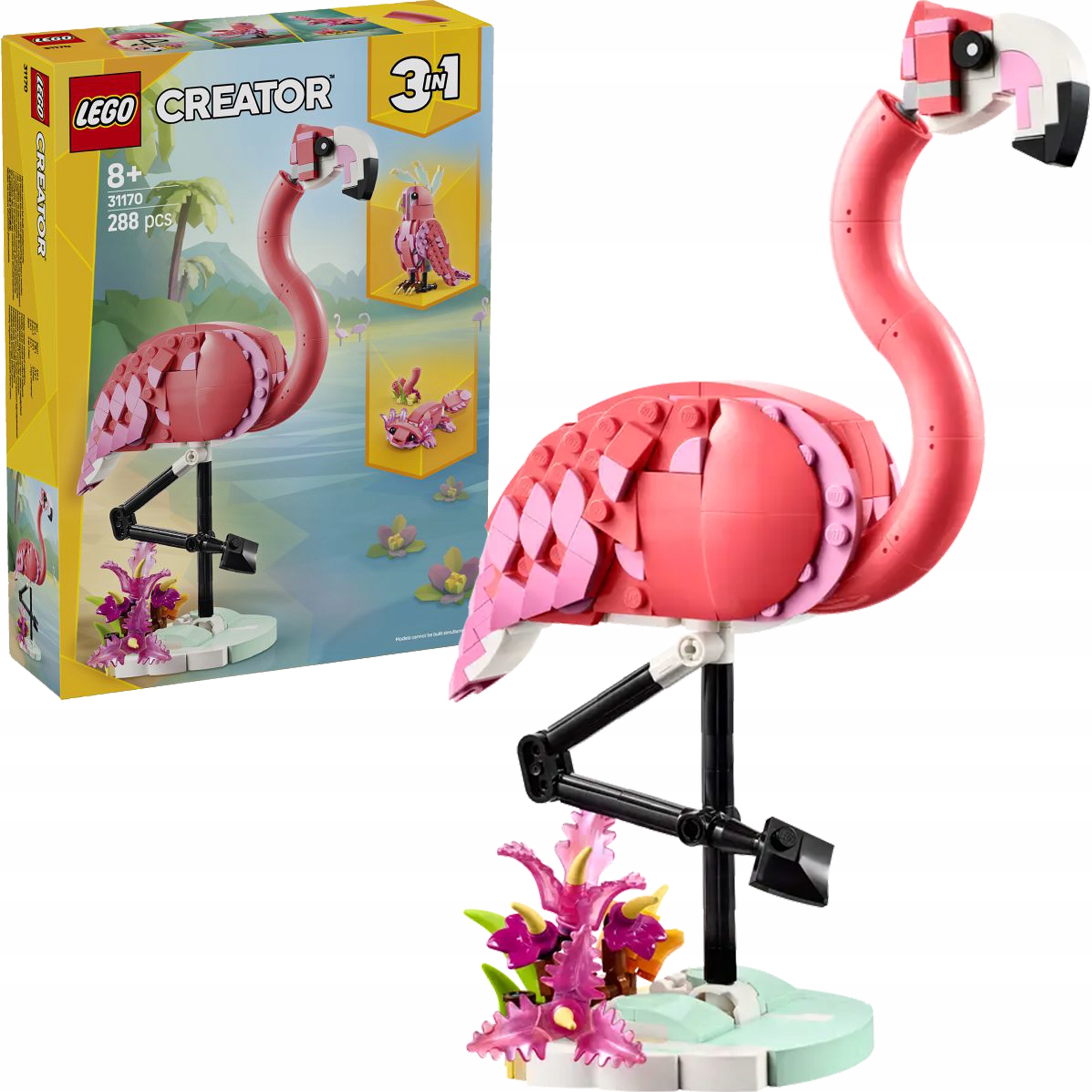 31170 - lego creator - dzikie zwierzęta: różowy flaming