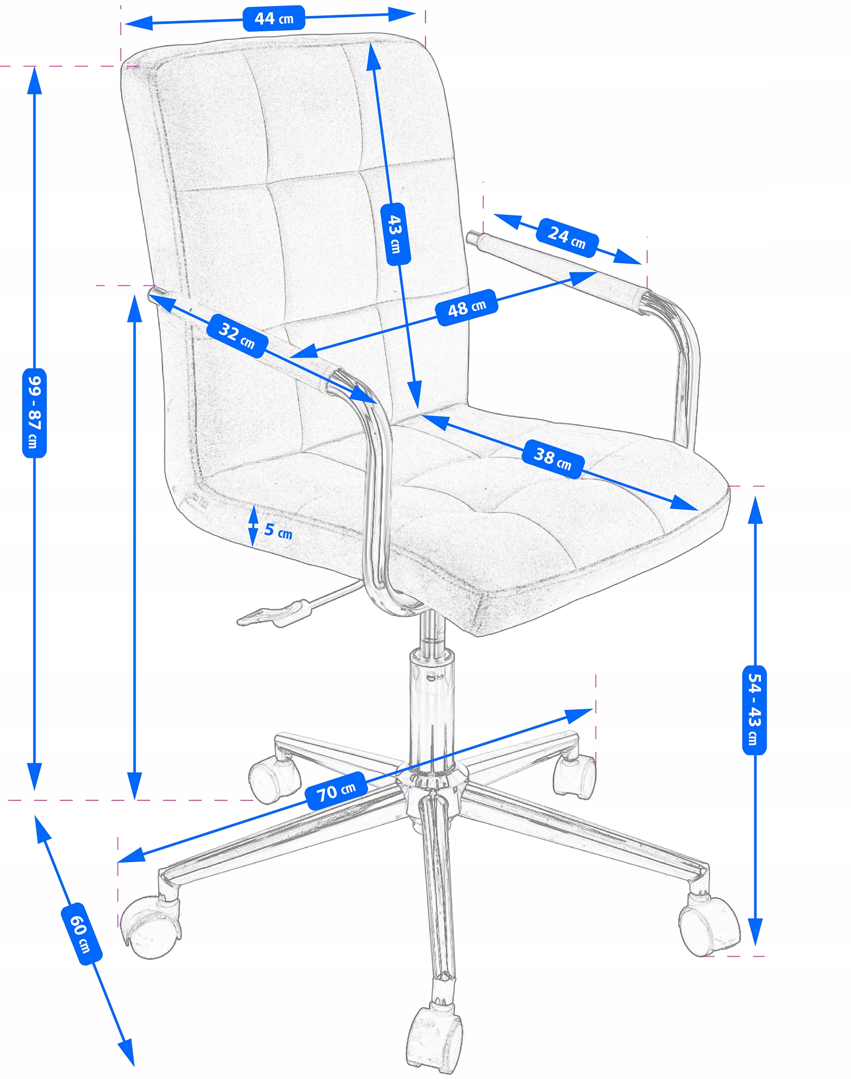 krzesło quatro ekoskóra białe