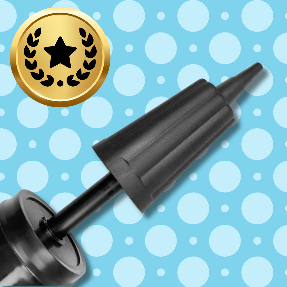 czarna pompka ręczna idealna do nadmuchiwania skoczków balonów mała