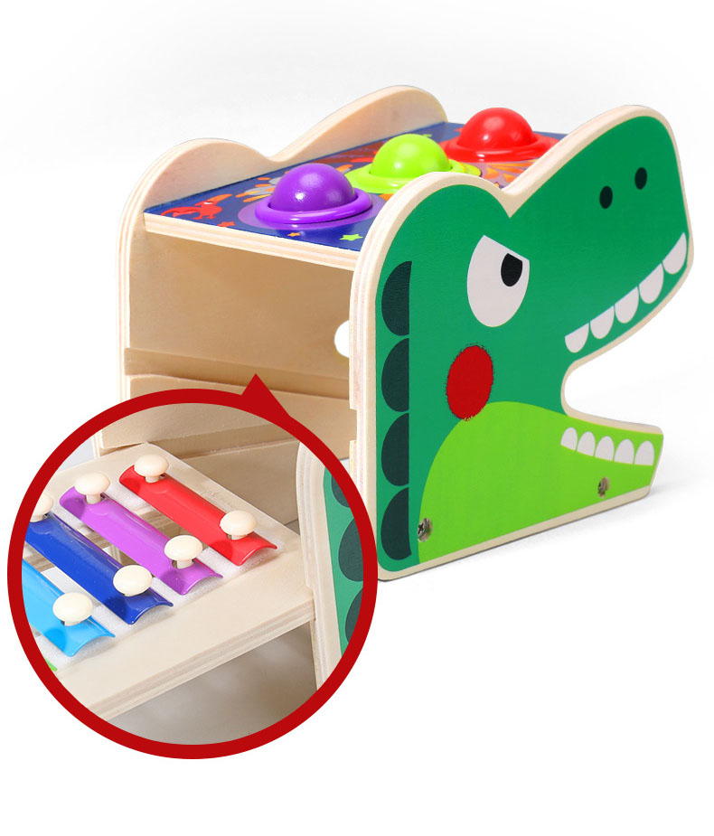 przebijak wbijak sorter cymbałki t-rex dinozaur jhtoy-564