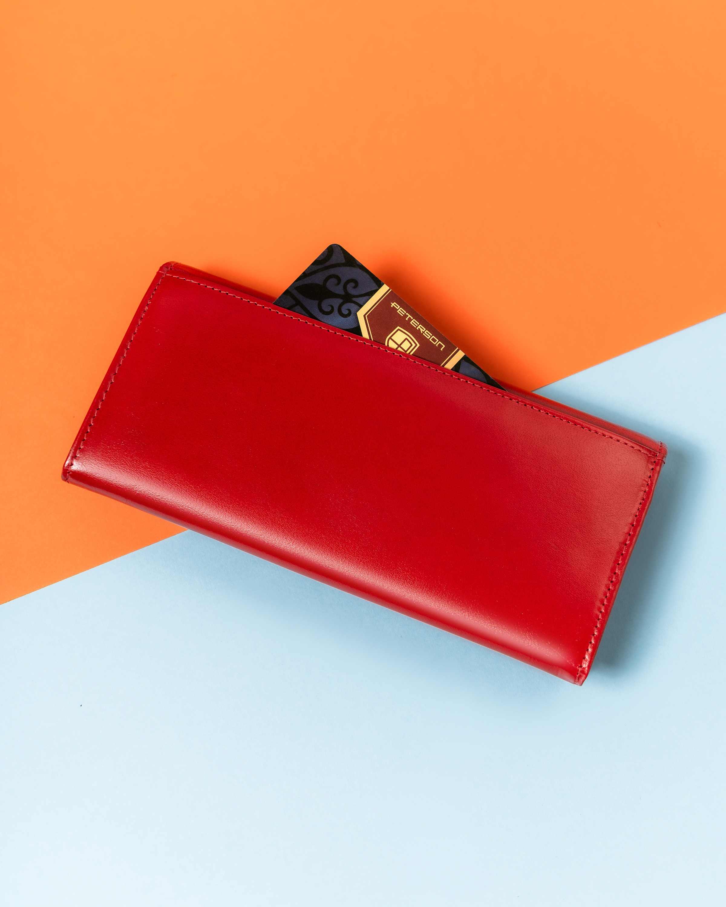 portfel damski skórzany ptn 1680133-ngv-5809 red