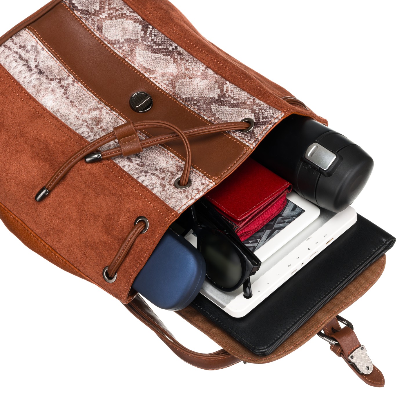 plecak damski 6885-2 cognac