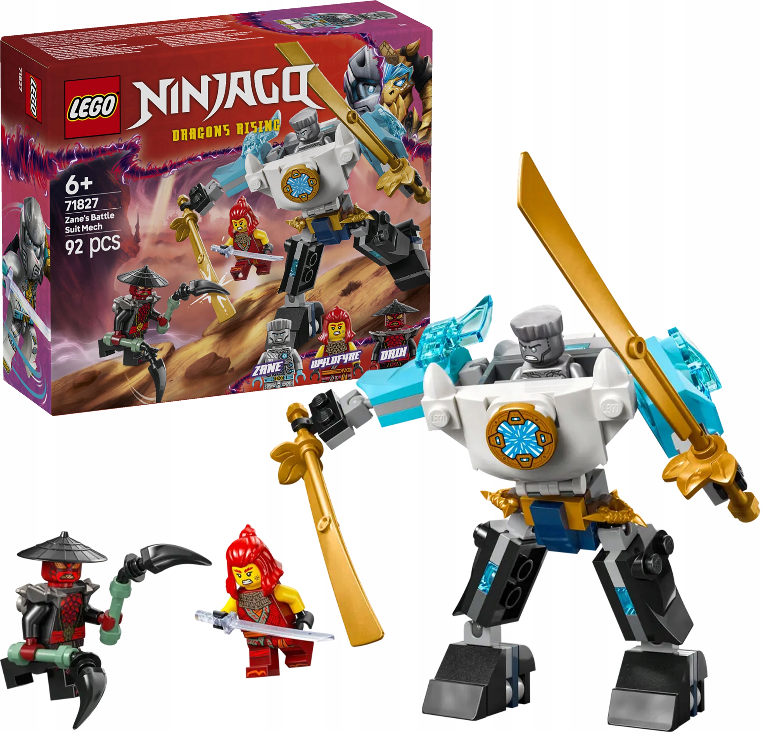 71827 - lego ninjago - mech w zbroi bojowej zane'a