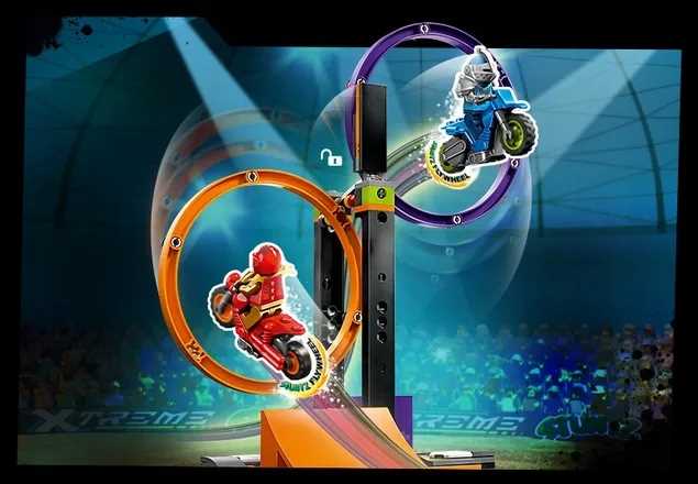 60360 - lego city - wyzwanie kaskaderskie - obracające się okręgi