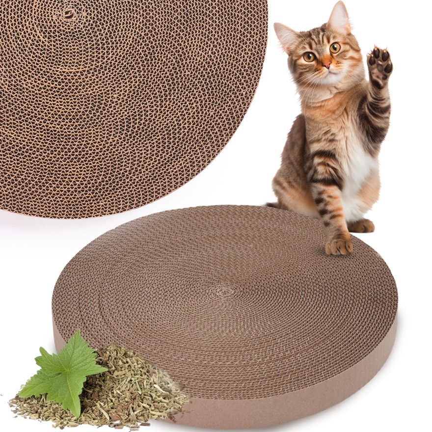 wkład do drapaka drapak z tektury tekturowy okrągły duży wymienny kartonowy