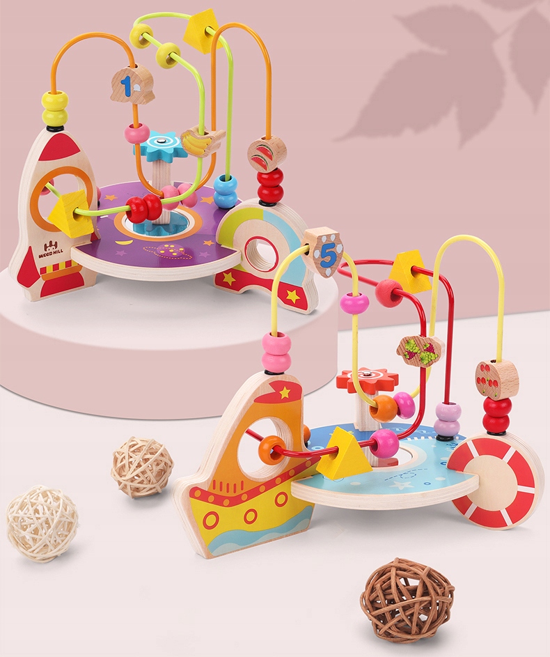 drewniany labirytn statek jhtoy-408