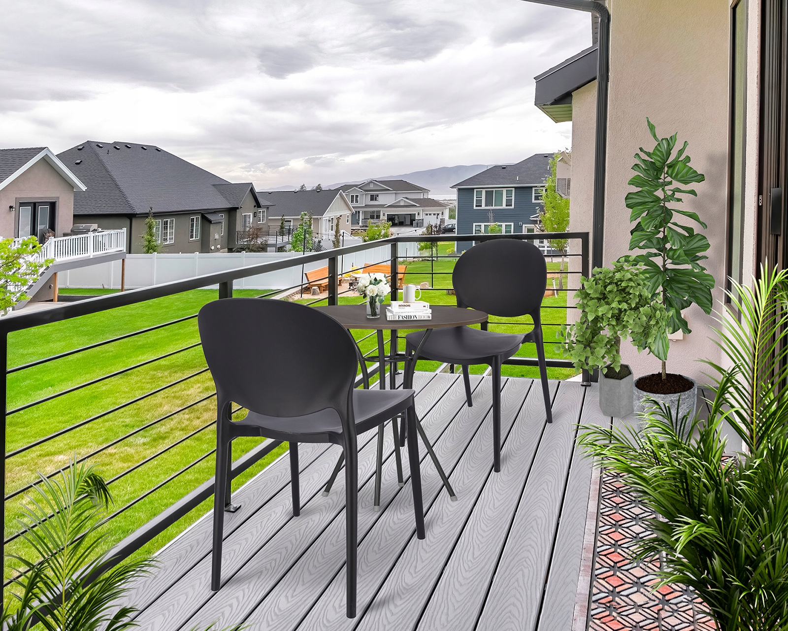 krzesło justin czarne