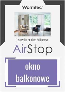 uszczelka okienna do klimatyzatora (balkonowa) warmtec airstop