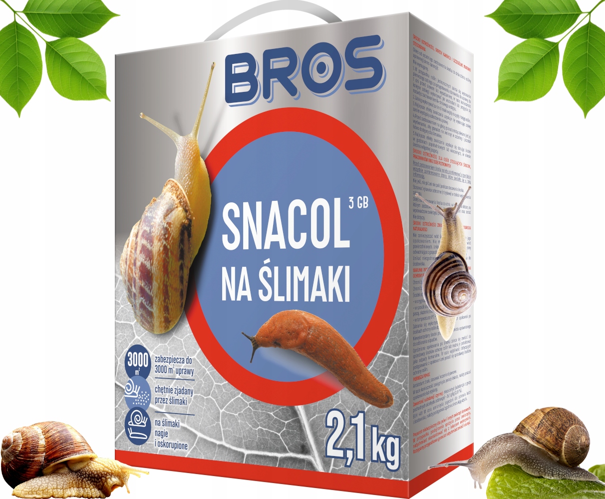 bros - snacol 3gb zwalcza ślimaki 2,1kg