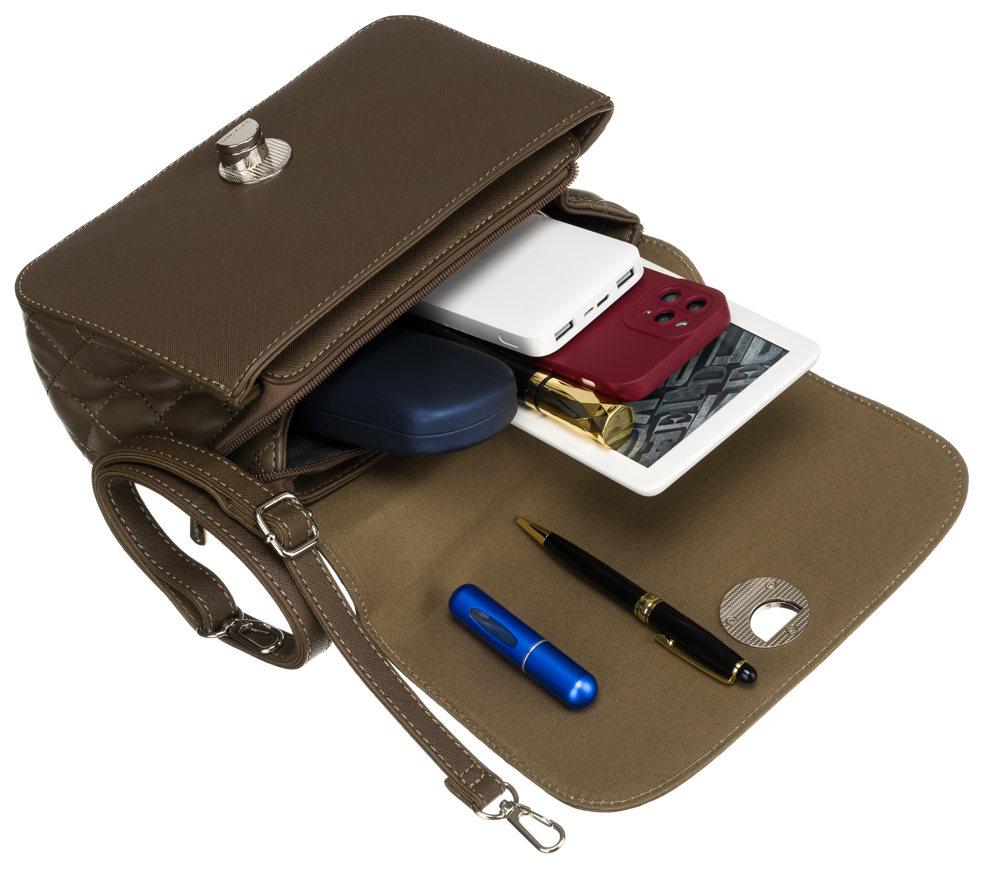 torebka damska 6835-1 khaki