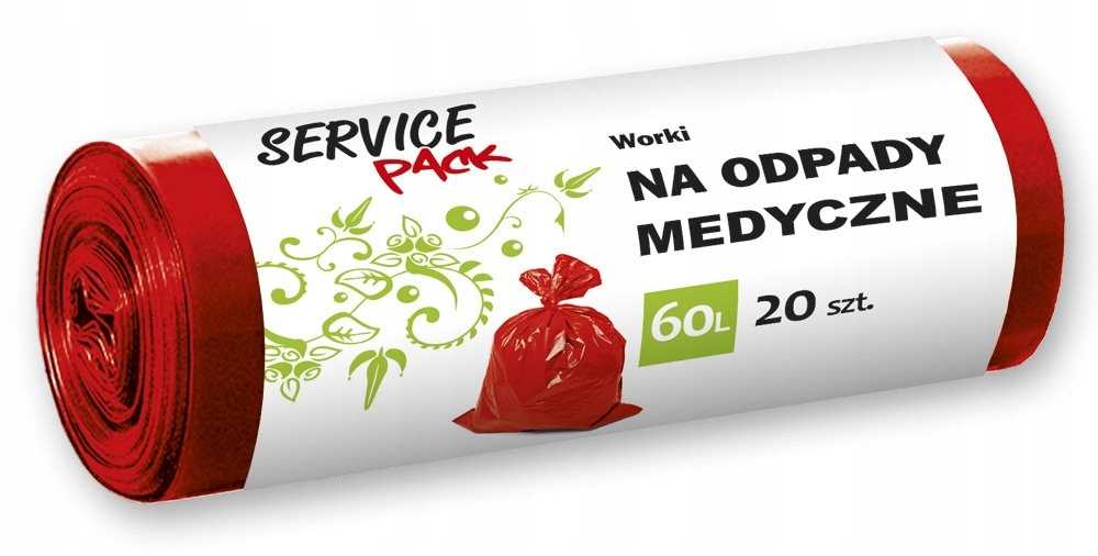 sp worki na odpady medyczne ldpe  60l 20szt