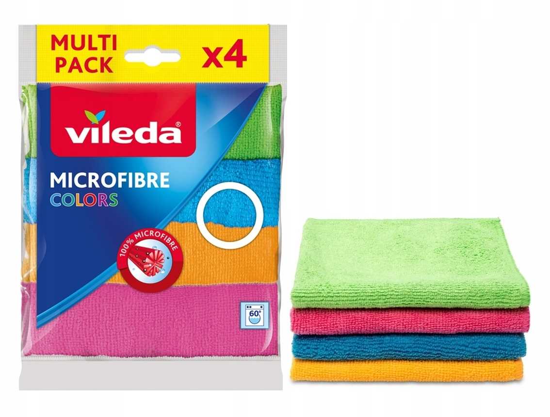 ściereczka vileda mikrofibra colors 4 szt.