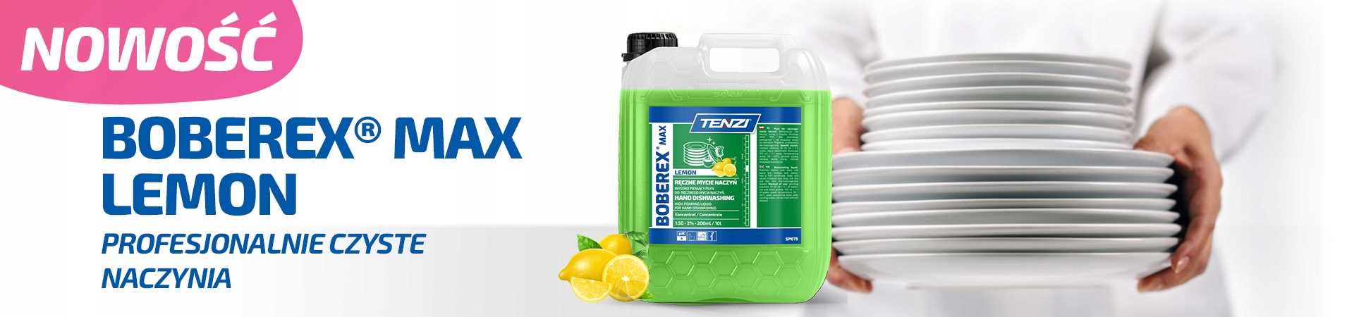 tenzi boberex max lemon 5l. płyn do mycia naczyń