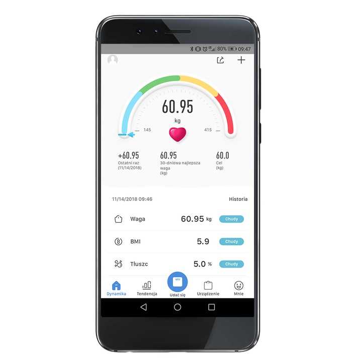 waga 180kg z funkcją bluetooth w9993