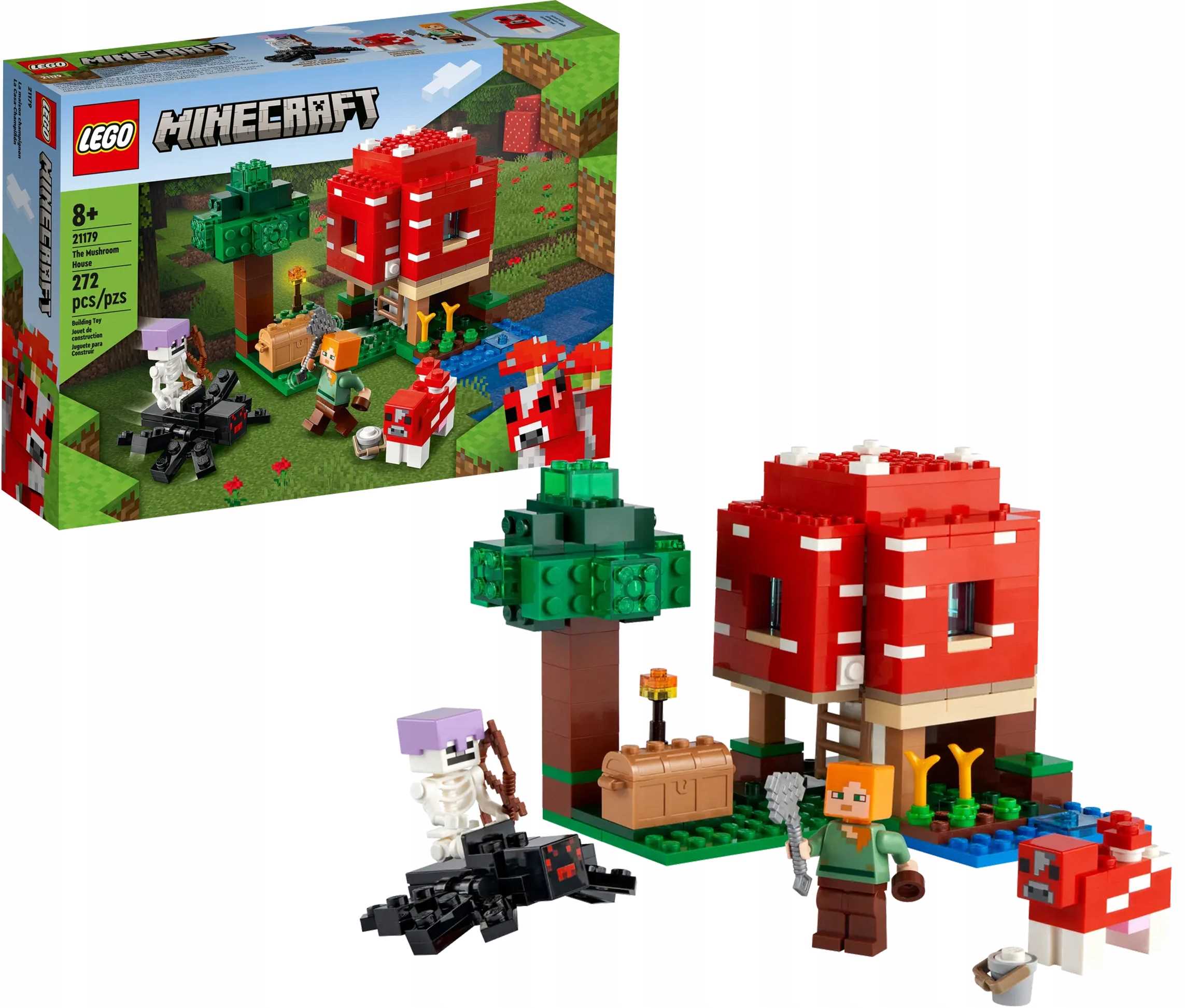 21179 - lego minecraft - dom w grzybie