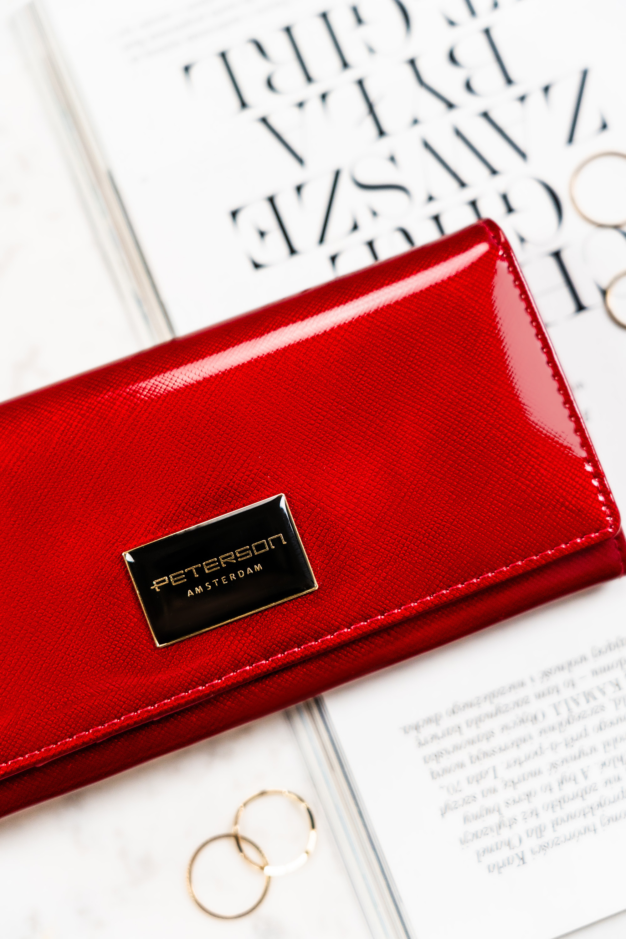 portfel damski skórzany ptn ph27-1-saf-1963 red