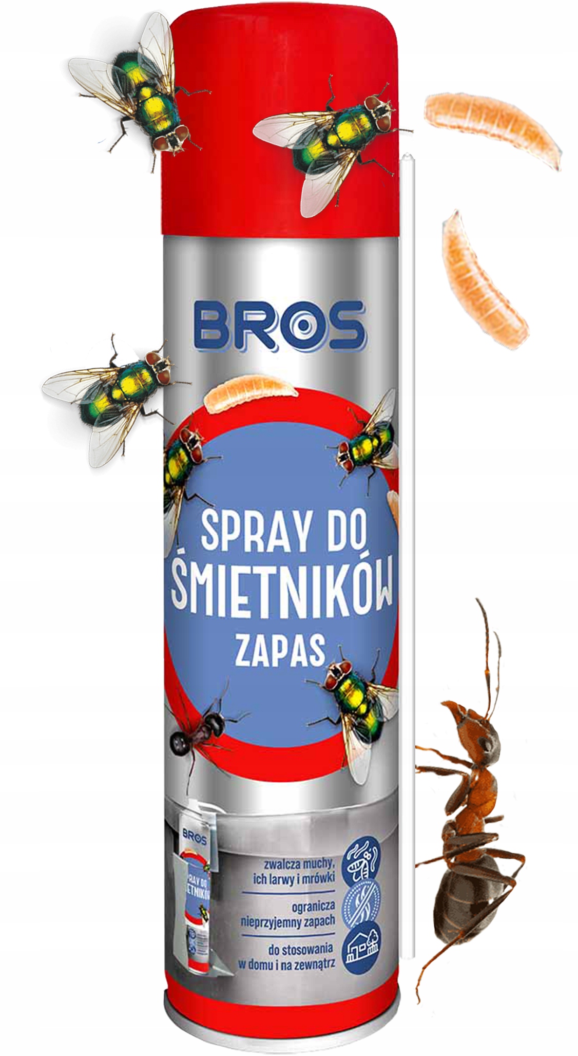 bros - spray do śmietników 400ml - zapas