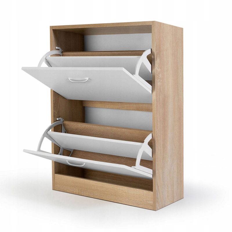 szafka na buty regał 2 komory obuwie komoda pojemna do przedpokoju regał