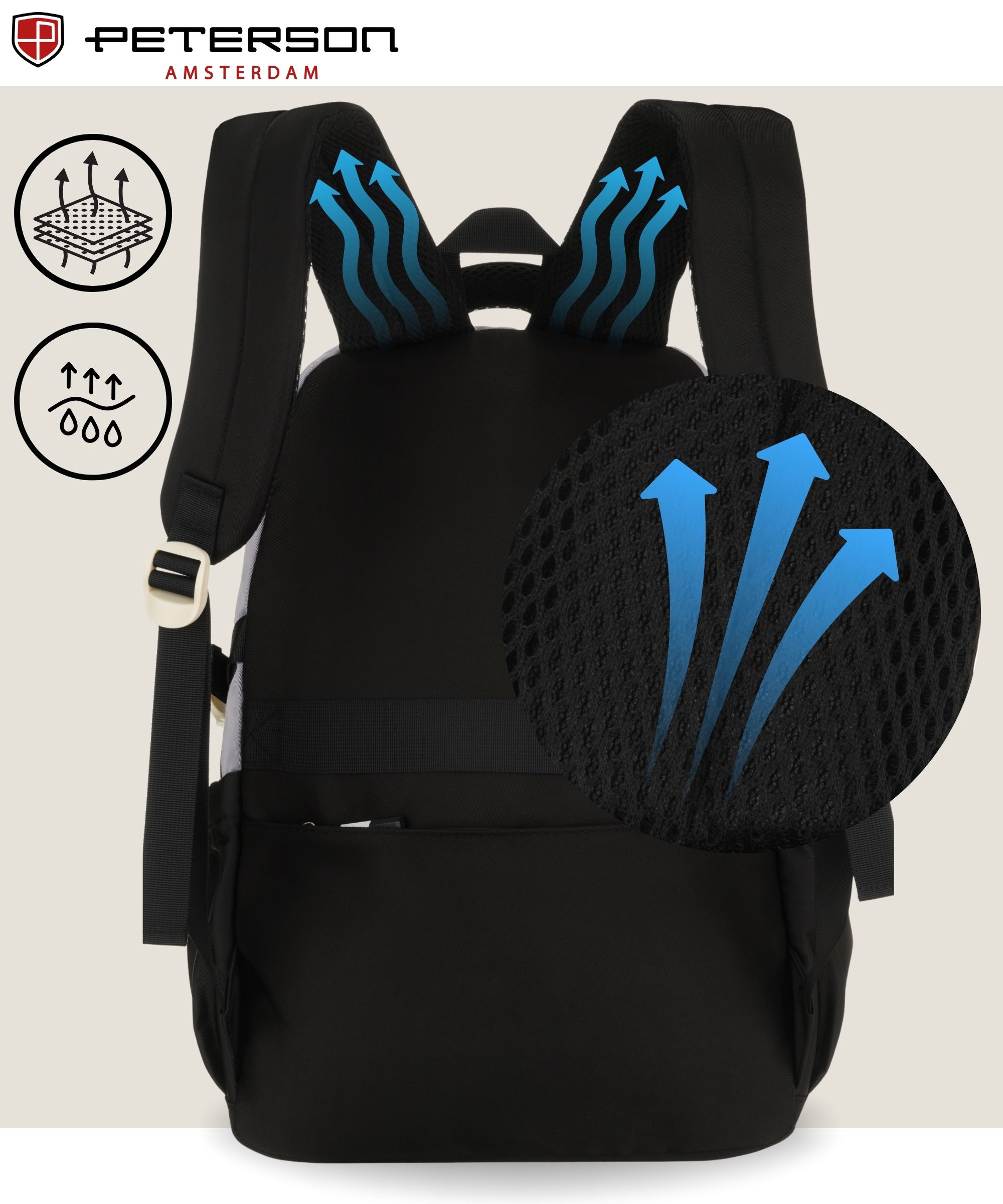 plecak ptn 8610-1334 gray