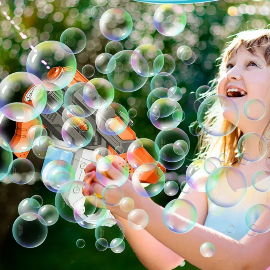 pistolet na bańki i wodę elektryczny automatyczny karabin wodny 2w1