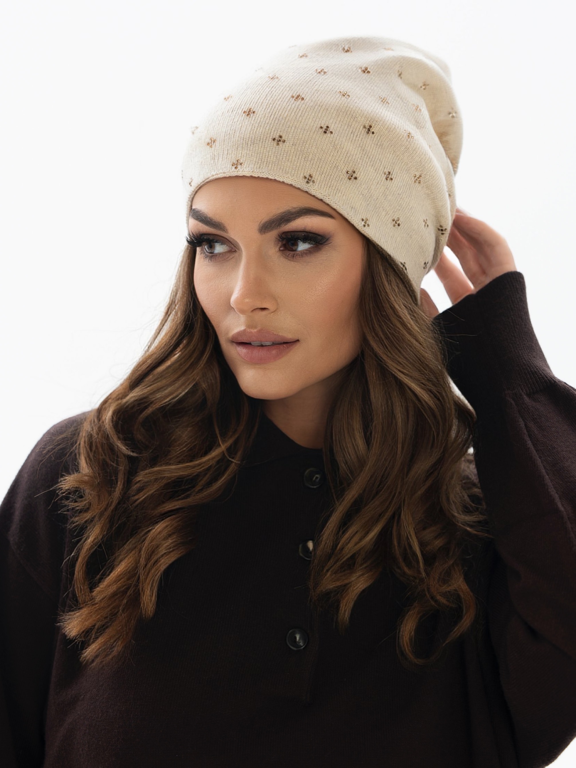 czapka ptn hat-04-7606 beige