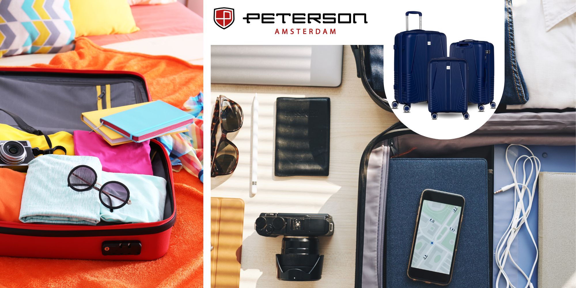 zestaw walizek ptn pp-09-set3-1594 navy